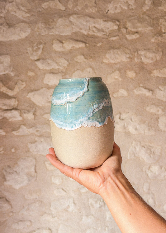 Grand vase – Étoiles de mer et tortue