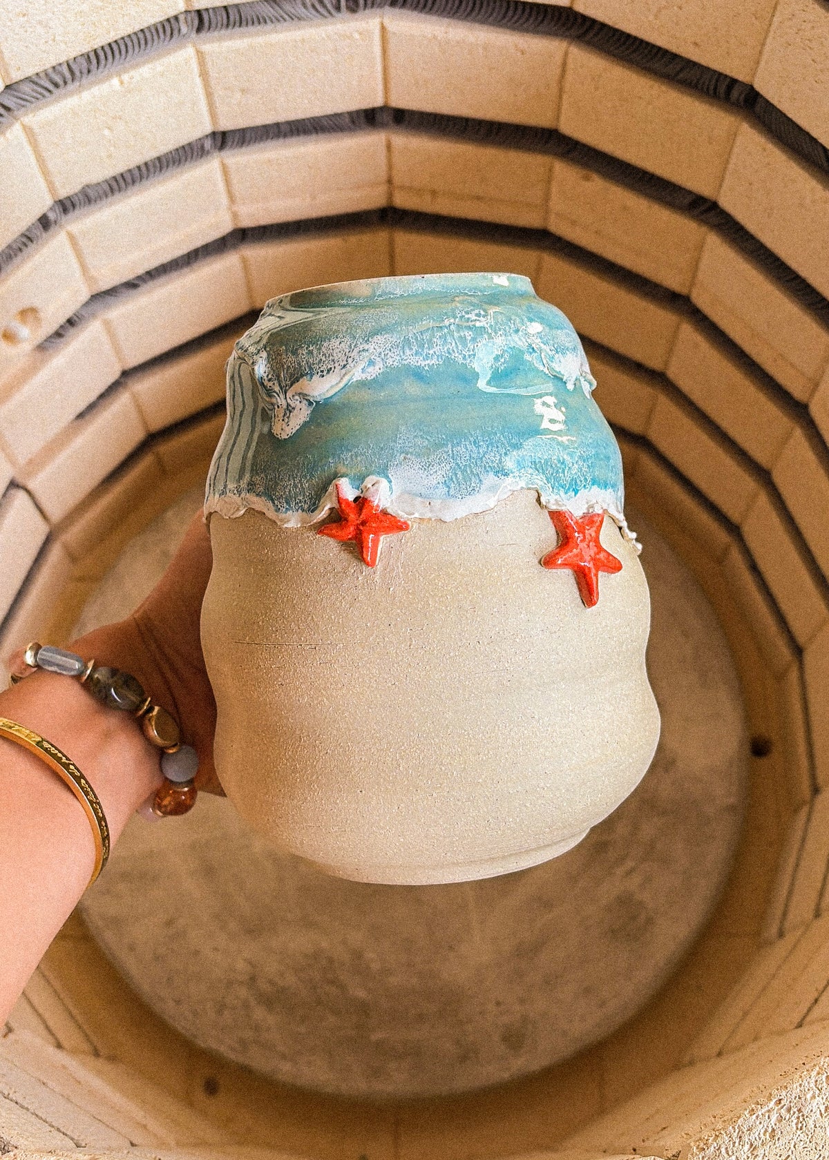 Grand vase – Étoiles de mer