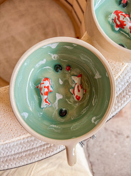 Tasse Lac - Duo de Carpes Koi