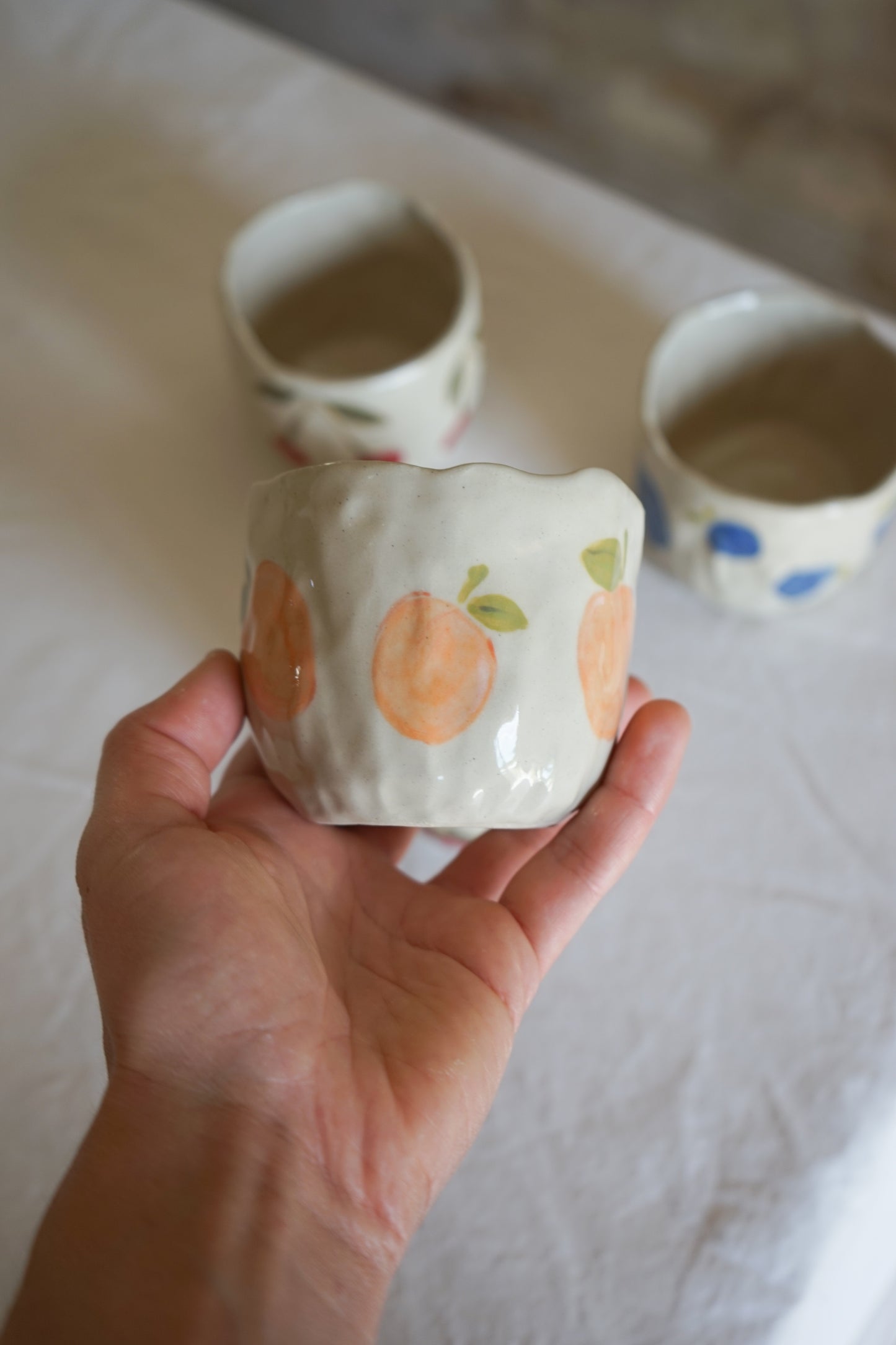 Tasse modelée fruit