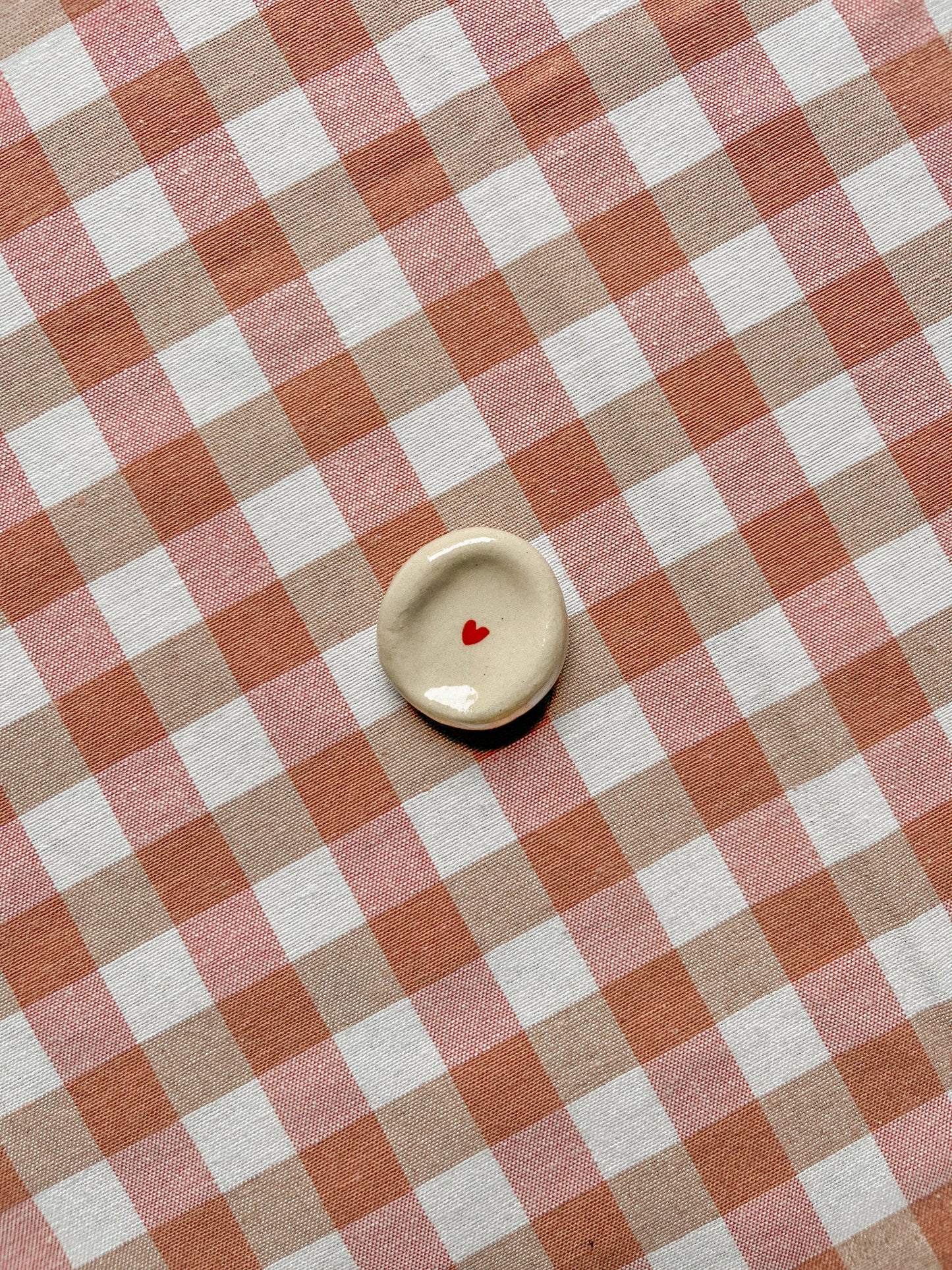 Worry Stone - cœur rouge