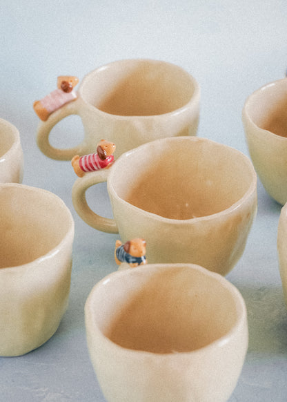 Tasse modelée - Teckel et son pull marin