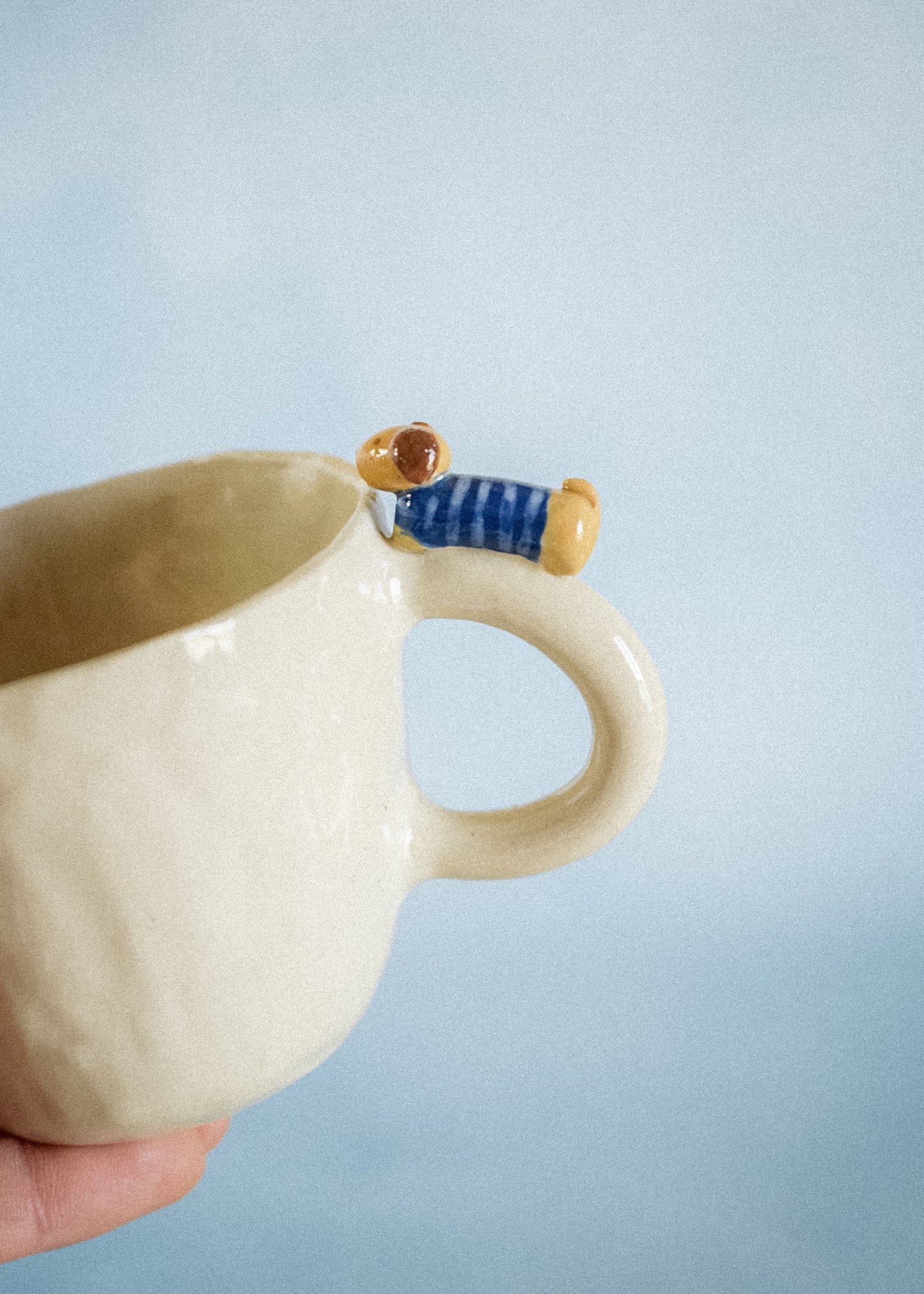 Tasse modelée - Teckel et son pull marin