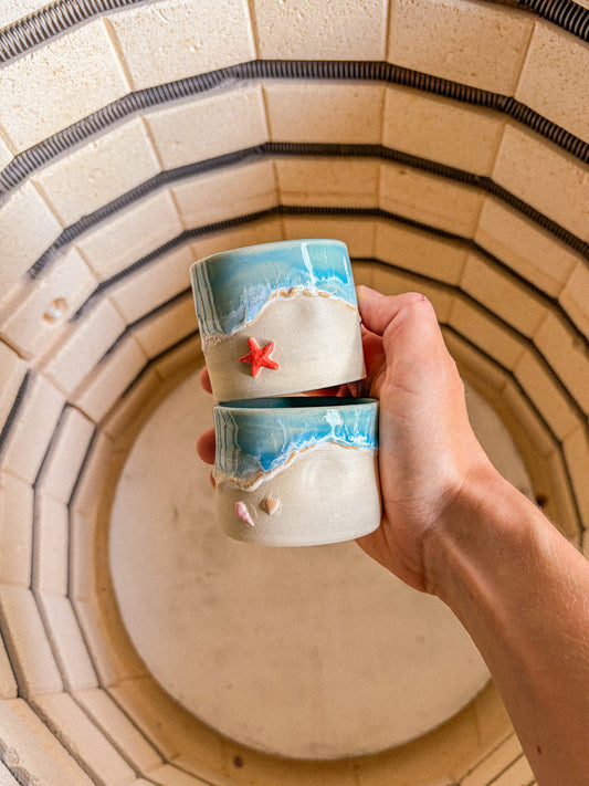 Tasse expresso Océan Bleue