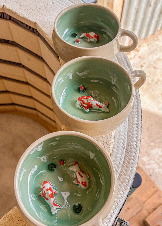 Tasse Lac - Duo de Carpes Koi