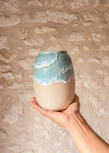 Grand vase – Étoiles de mer et tortue