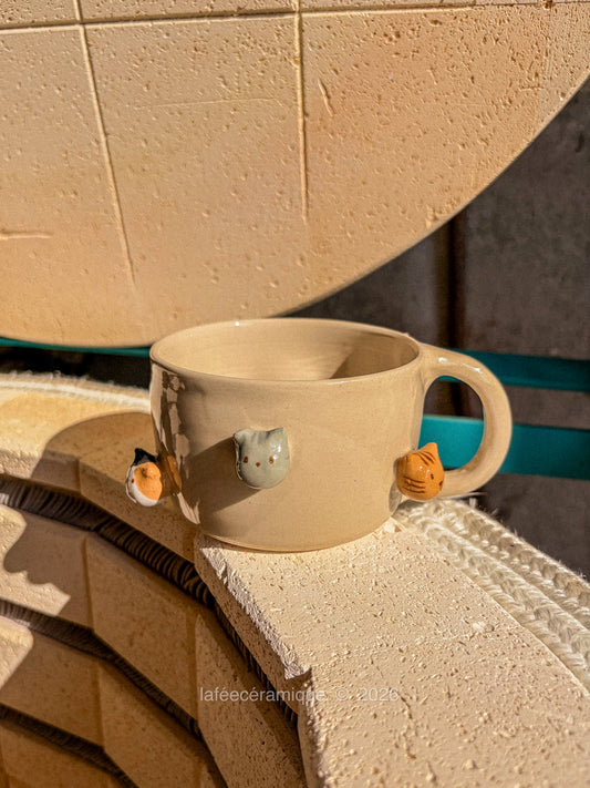 Tasse têtes de chat