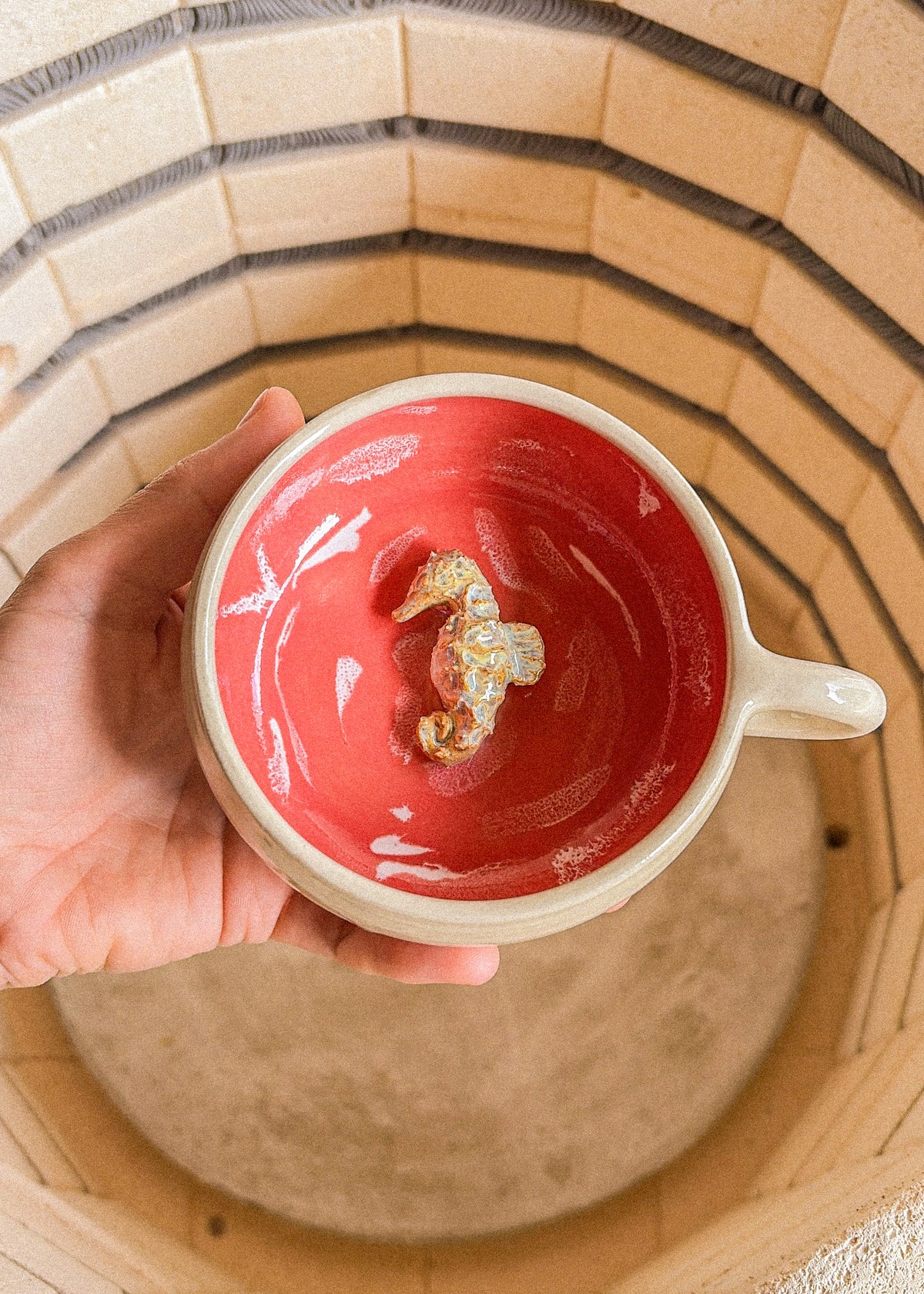 Tasse Océan rose - Hippocampe