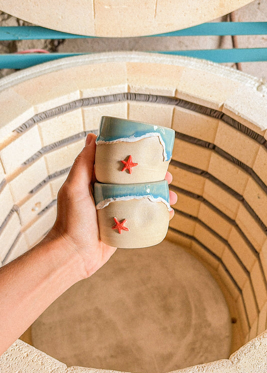 Tasse expresso Océan Bleue