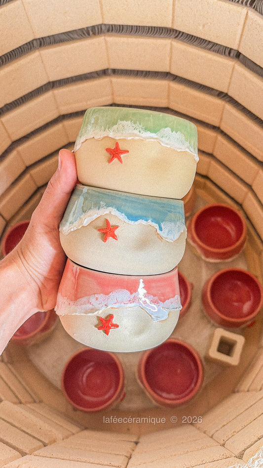 PRECOMMANDES - Tasse à café Océan sans anse
