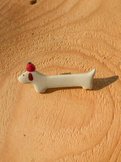 Broche teckel