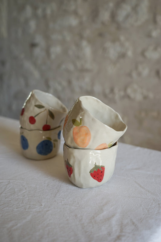 Tasse modelée fruit