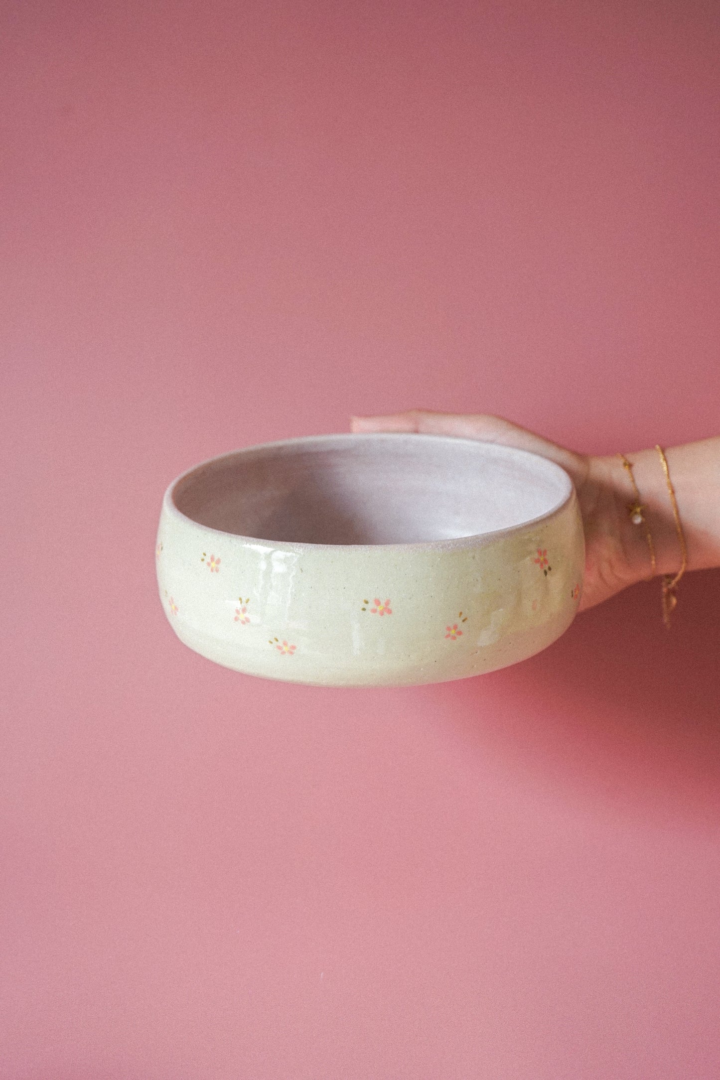 Assiette creuse - rose mat