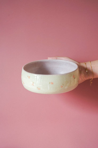 Assiette creuse - rose mat