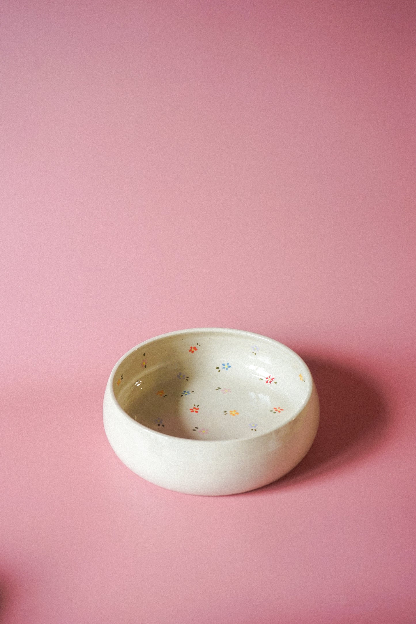 Assiette creuse - fleurs multicolores