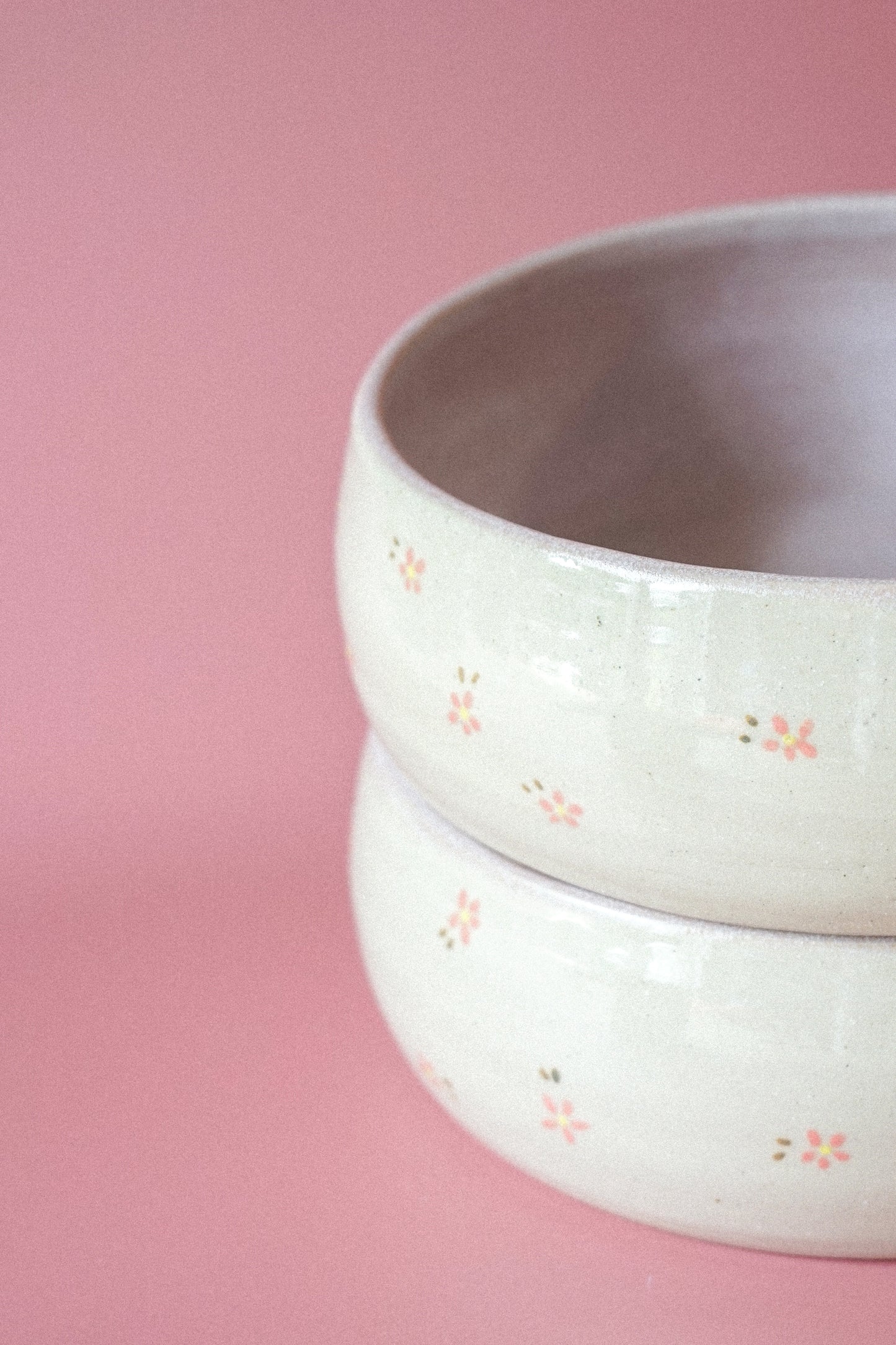 Assiette creuse - rose mat