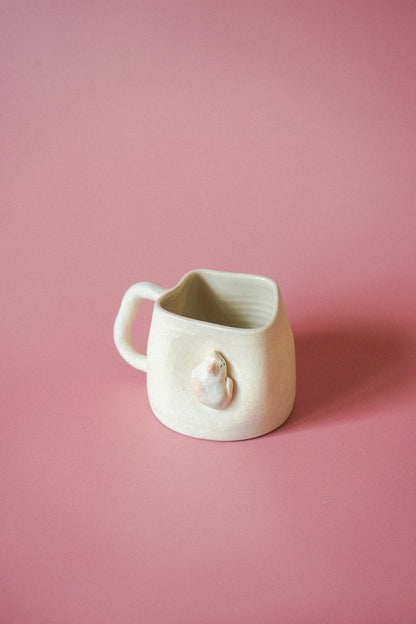 Tasse grès brute - chat lové