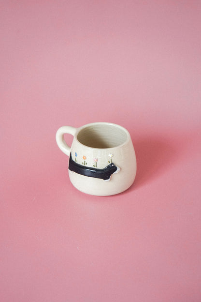 Tasse - chat printanier