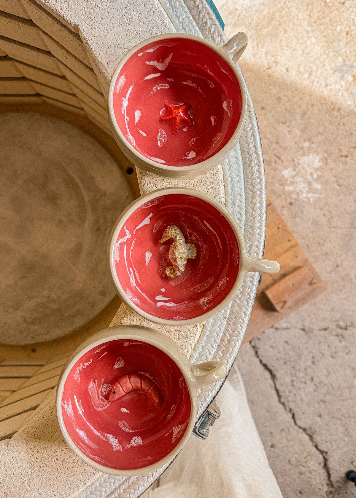 Tasse Océan rose - Hippocampe
