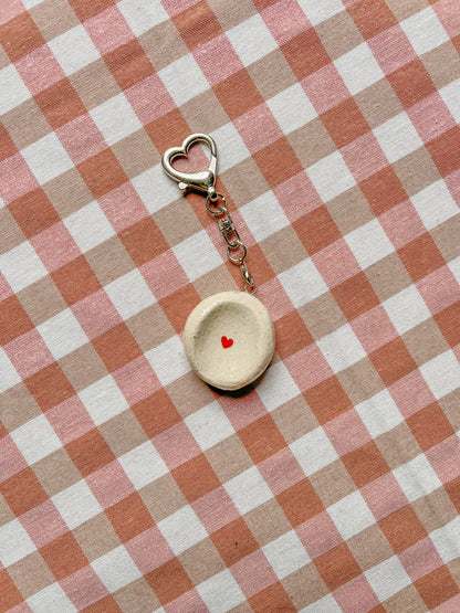 Worry Stone - coeur porte-clés