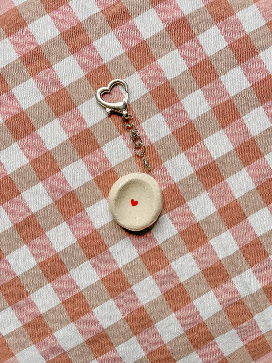 Worry Stone - coeur porte-clé