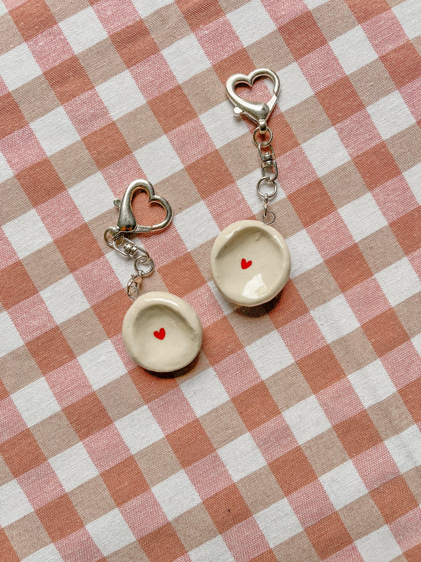 Worry Stone - coeur porte-clés