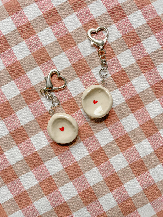 Worry Stone - coeur porte-clé