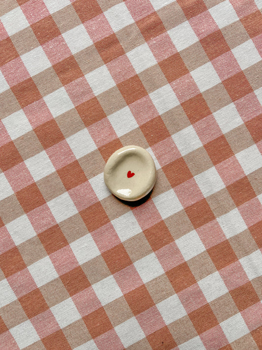 Worry Stone - cœur rouge